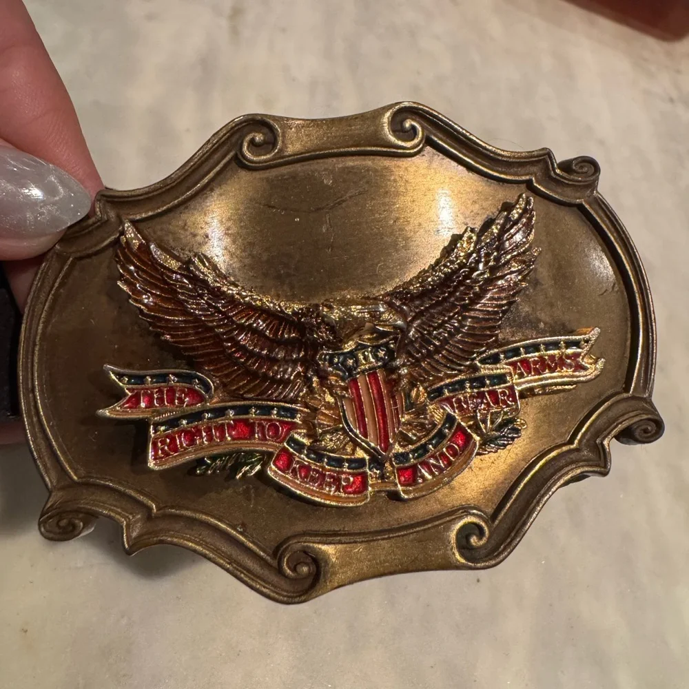 Vintage Brass Eagle Belt Buckle